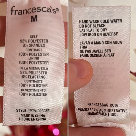 Francesca’s Kelly white graduated sequin shift dress - Picture 16 of 16